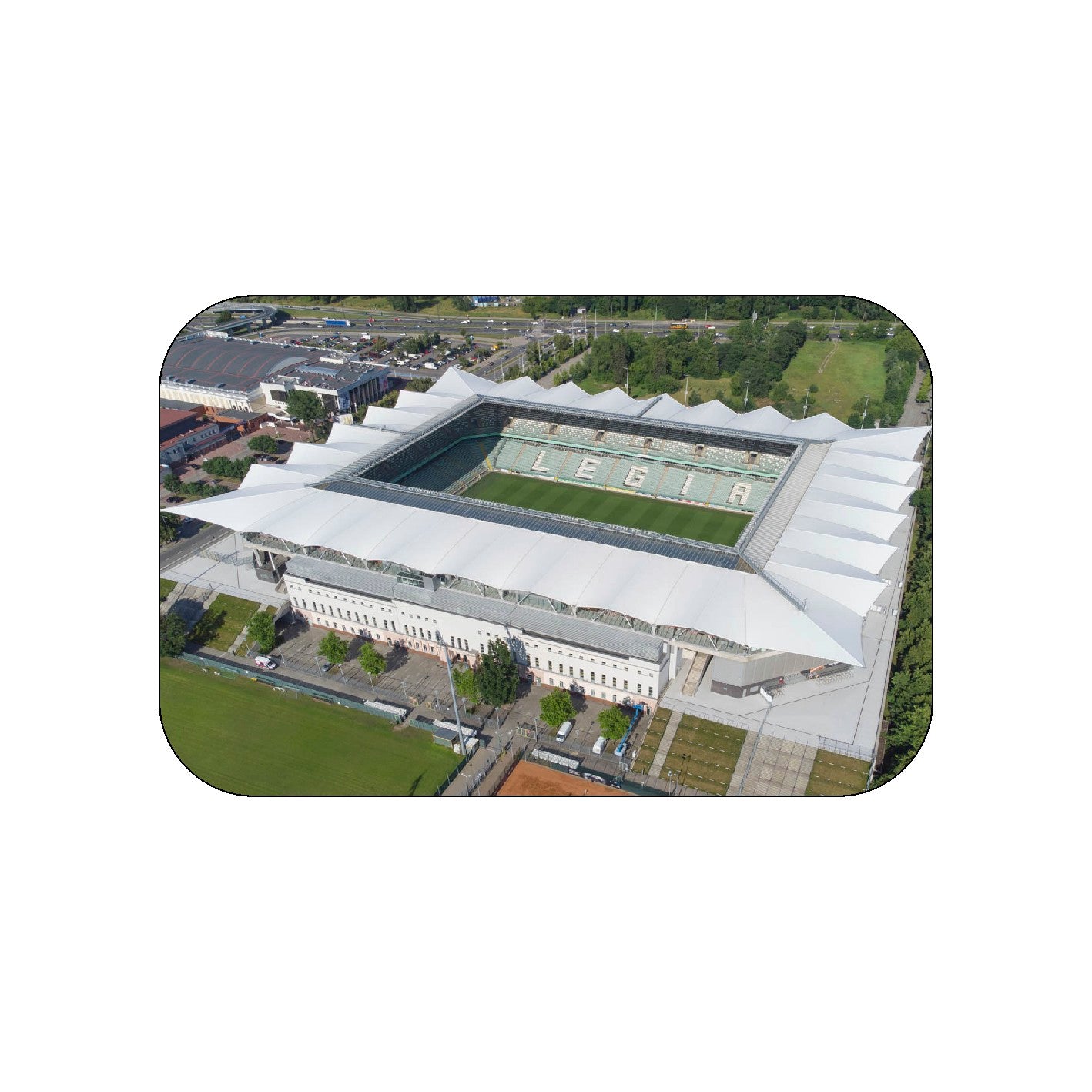 FM68 LEGIA WARSAW STADIUM FRIDGE MAGNET