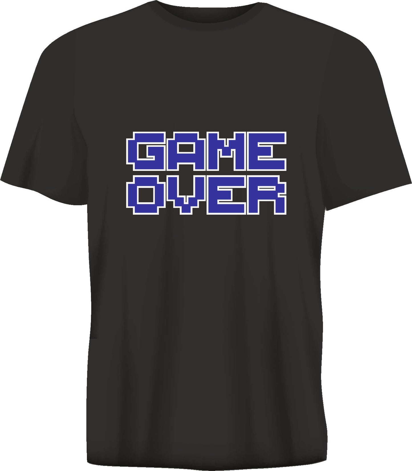 Short sleeve t-shirt GAME OVER black TS107