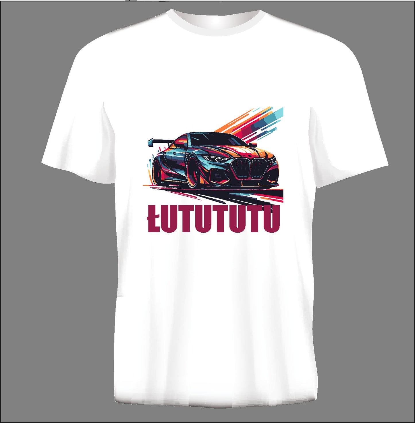 Short sleeve t-shirt BMW ŁUTUTUTU   white TS120