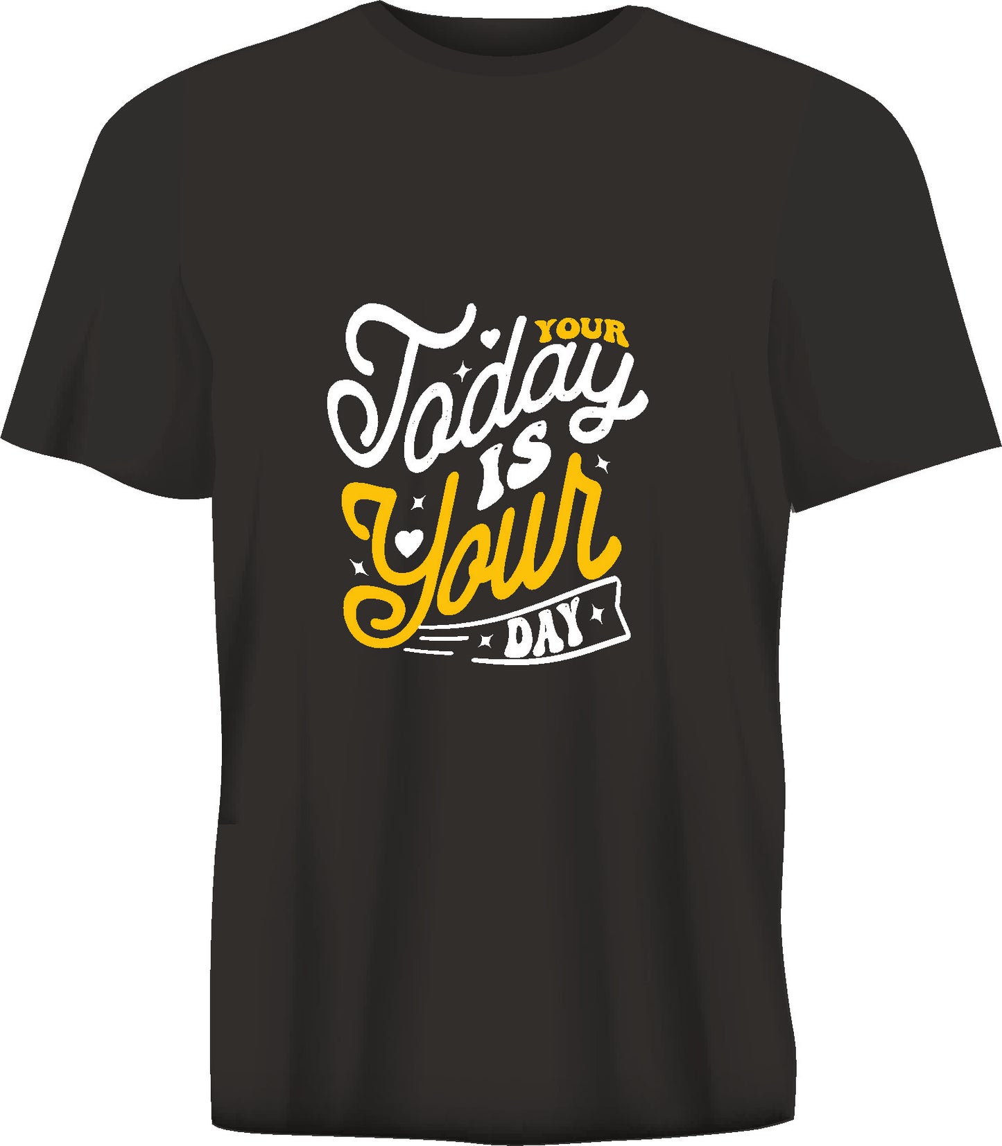 Short sleeve t-shirt TS359 YOUR TODAY IS YOUR DAY  black