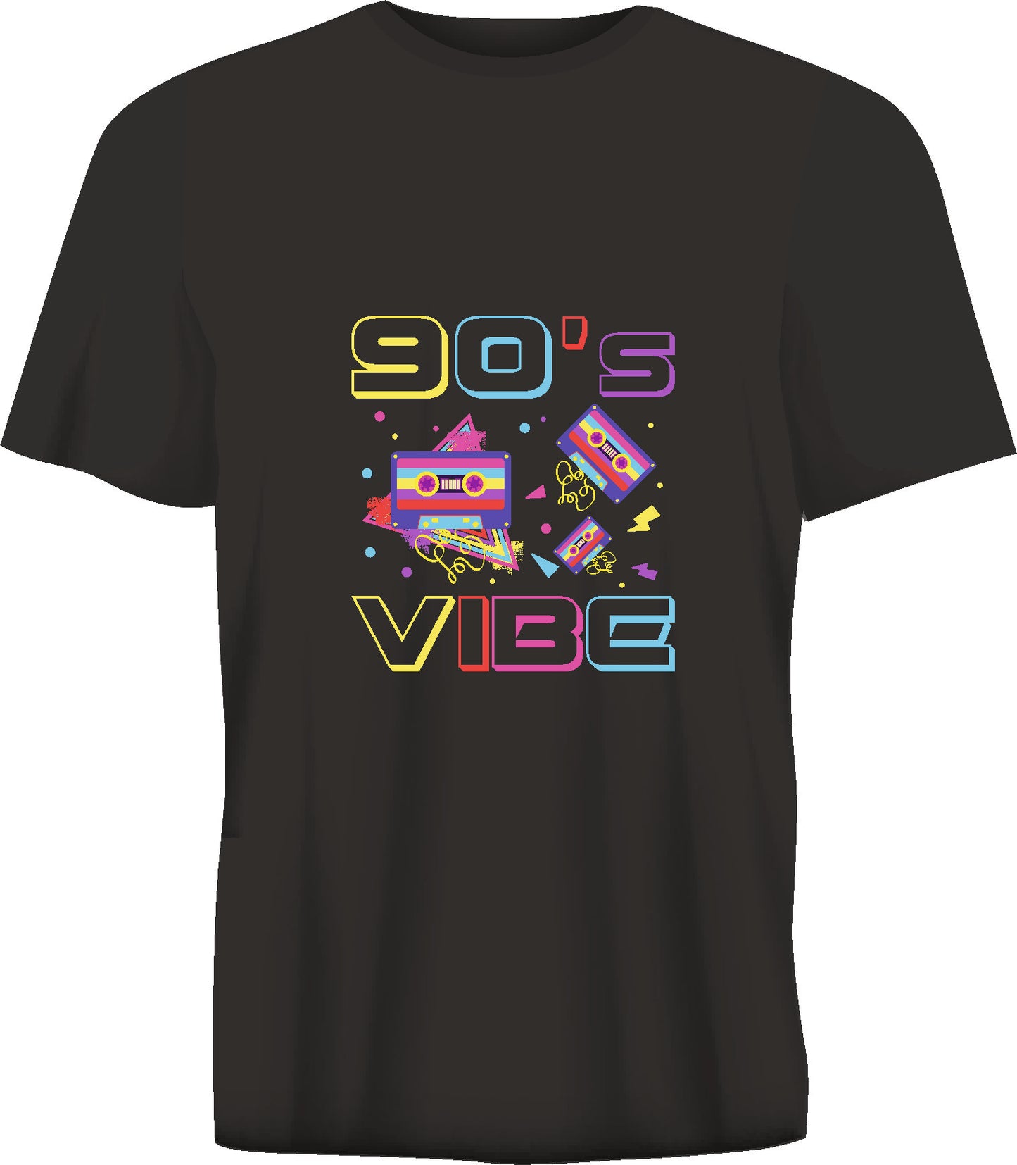 Short sleeve t-shirt TS364 90'S VIBE  black