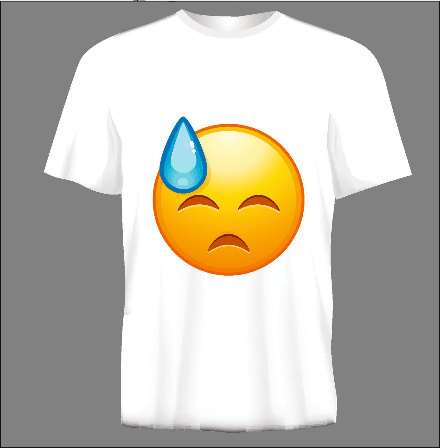 Short sleeve t-shirt  EMOJI white TS58