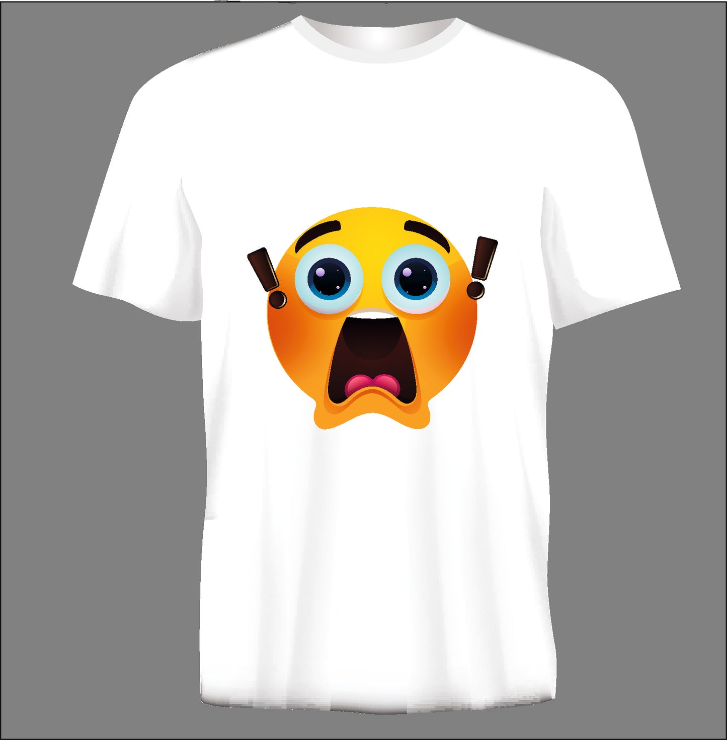 Short sleeve t-shirt  EMOJI white TS68