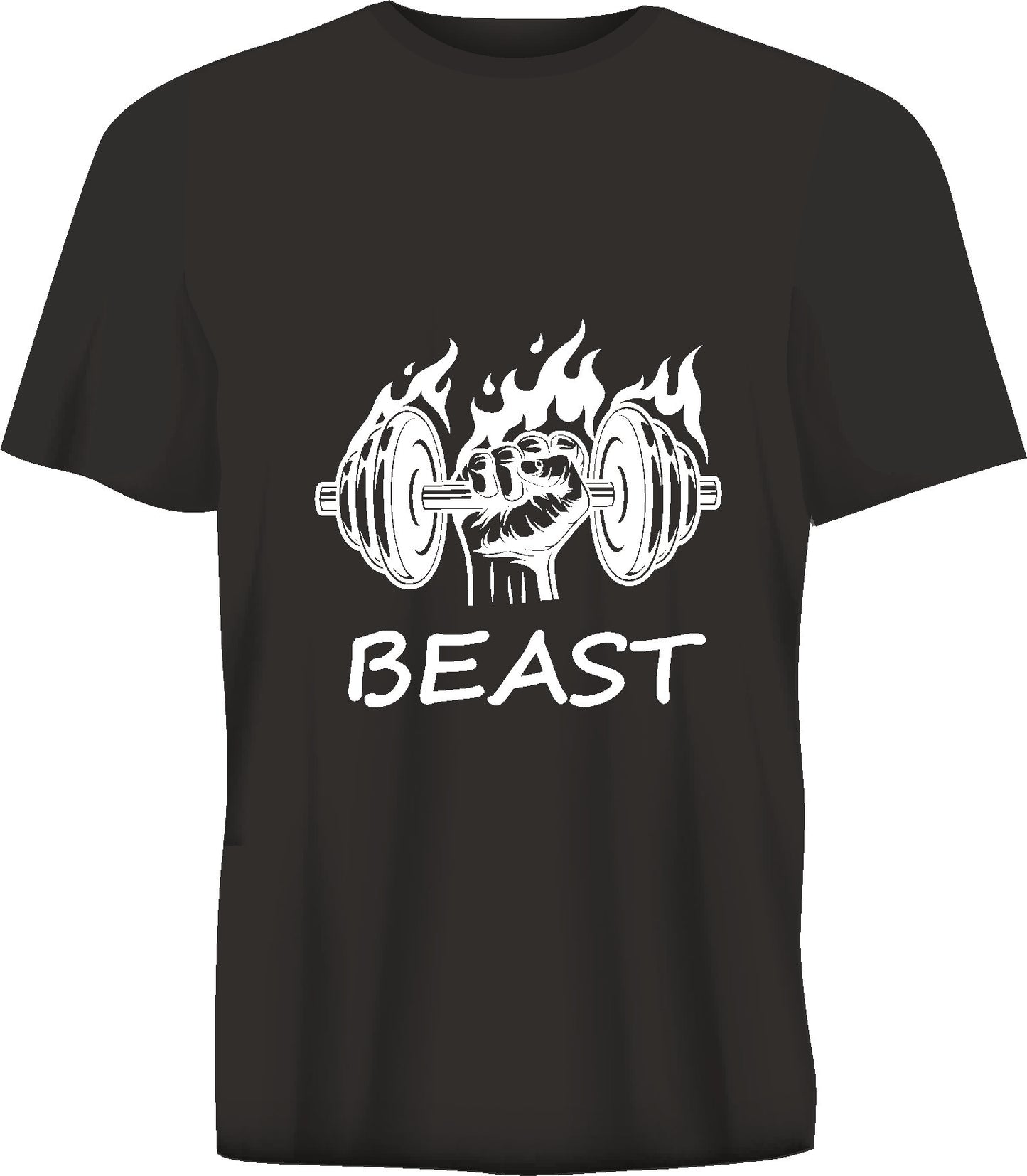 Short sleeve t-shirt BEAST black TS75