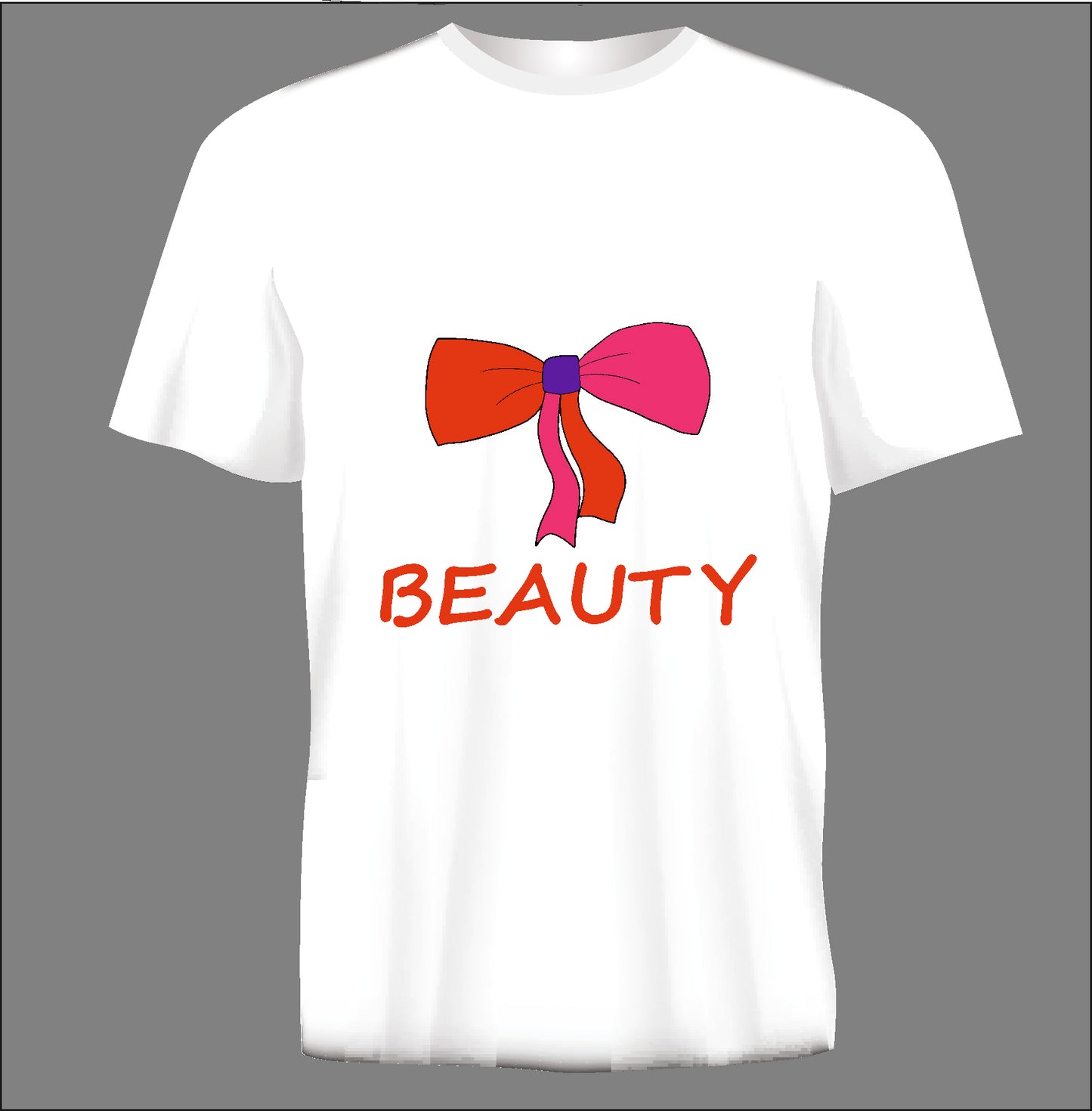 Short sleeve t-shirt BEAUTY white TS78