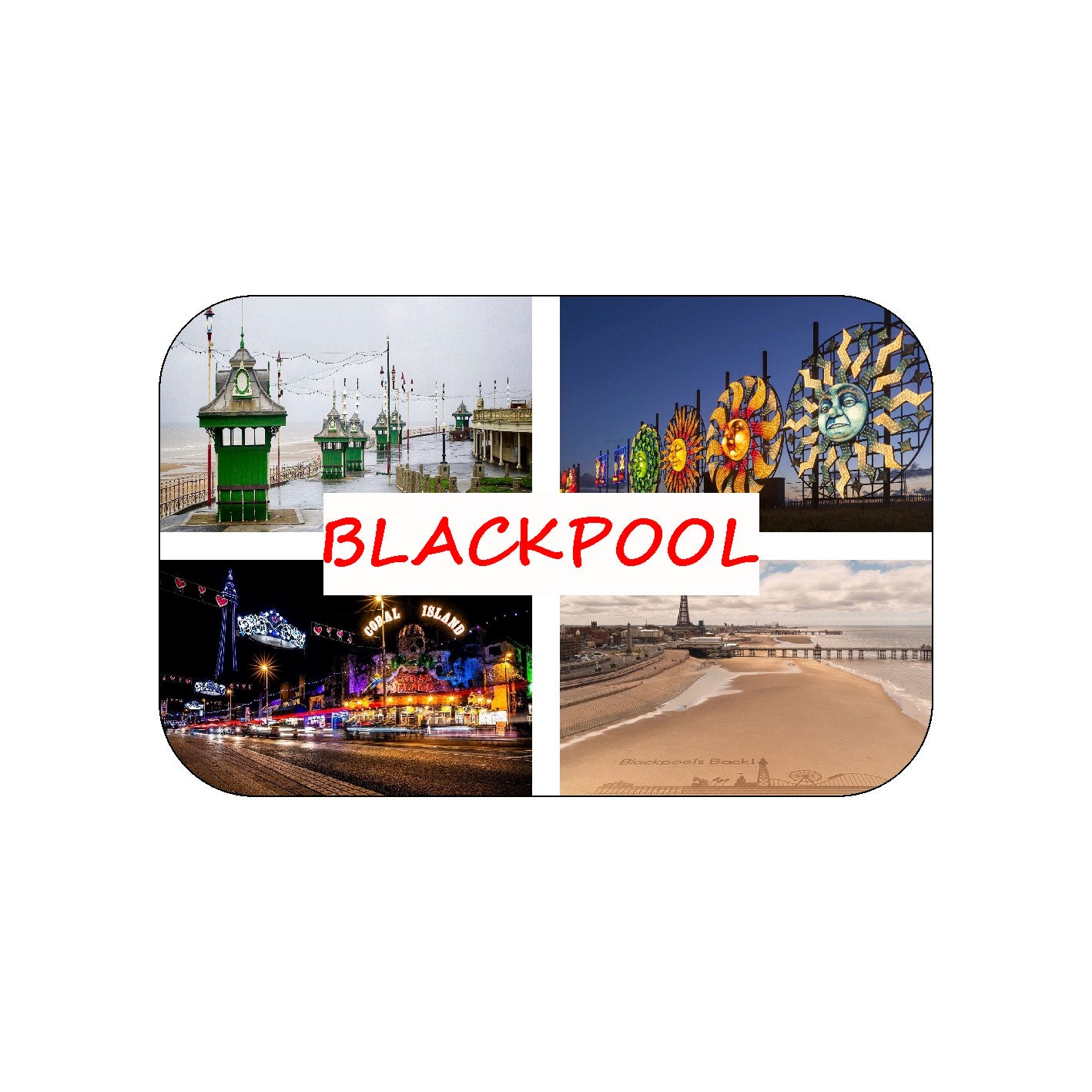 FM10 FRIDGE MAGNET BLACKPOOL