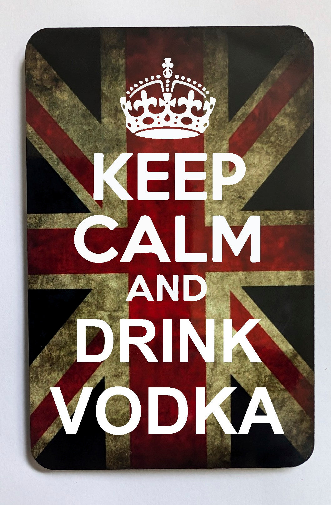 FM101 KEEP CALM AND DRINK VODKA FRIDGE MAGNET