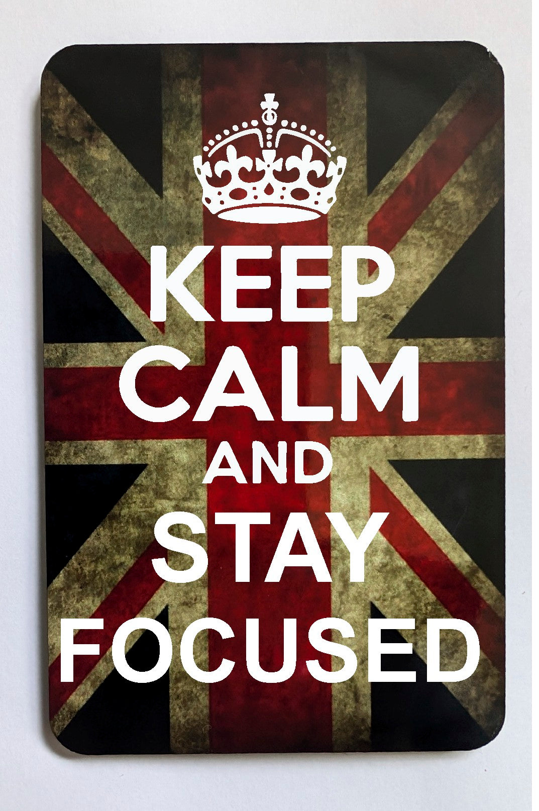 FM105 KEEP CALM AND STAY FOCUSED FRIDGE MAGNET