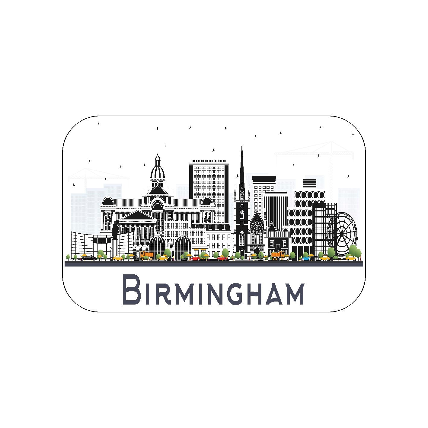 FM12 FRIDGE MAGNET BIRMINGHAM