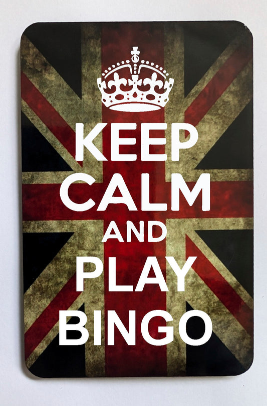 FM93 KEEP CALM AND PLAY BINGO FRIDGE MAGNET