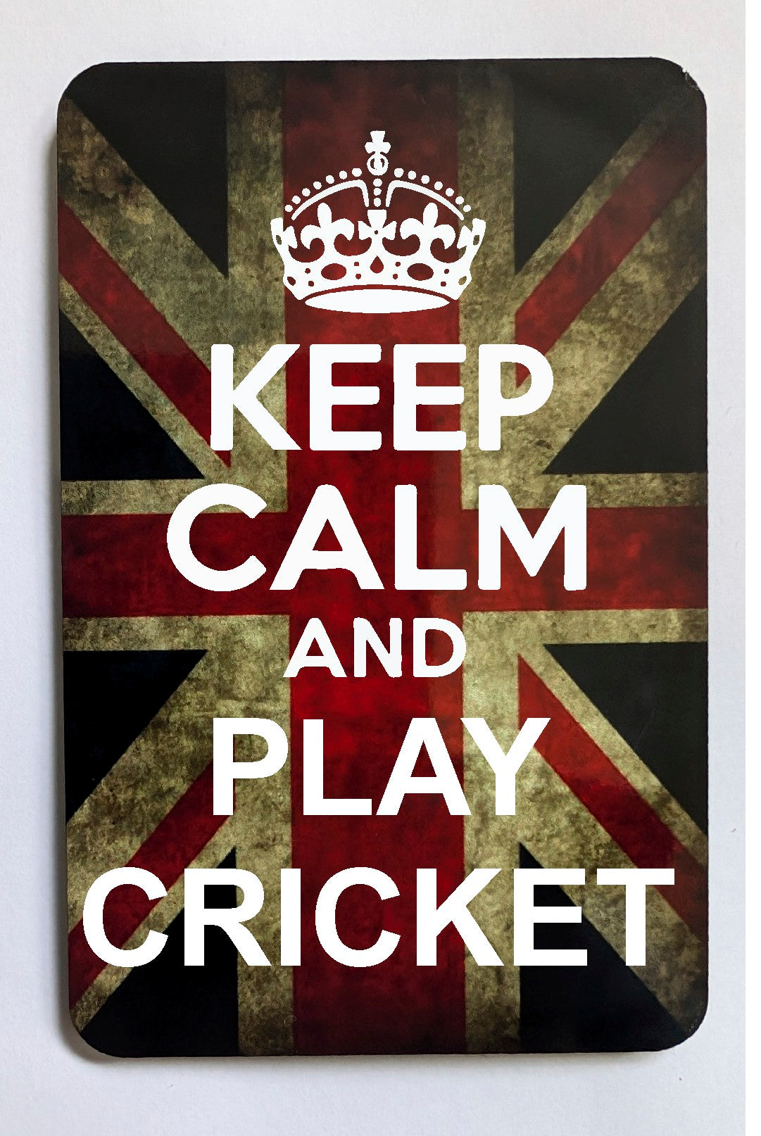 FM97 KEEP CALM AND PLAY CRICKET FRIDGE MAGNET