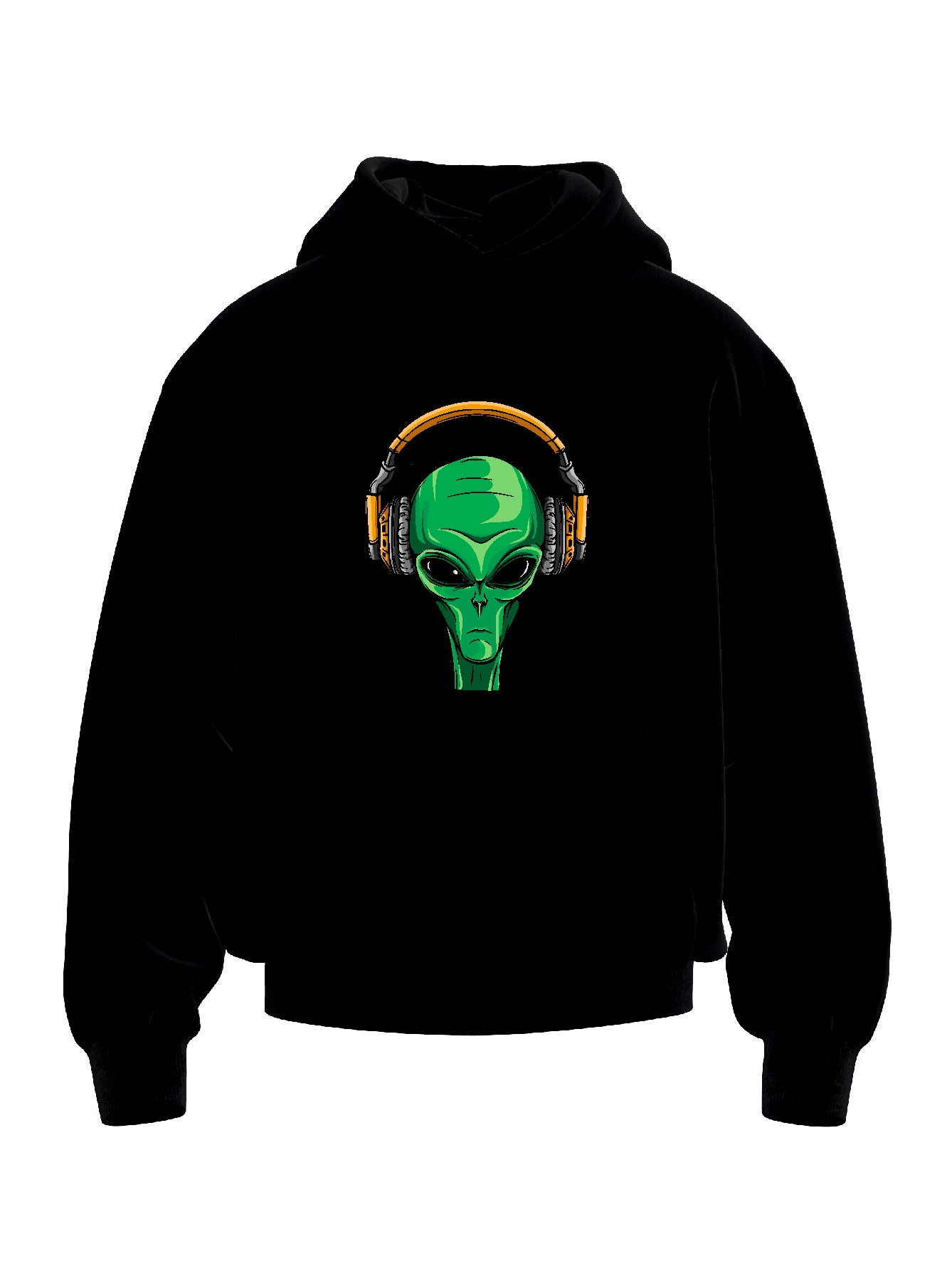 H14 Alien head with headphones HOODIE