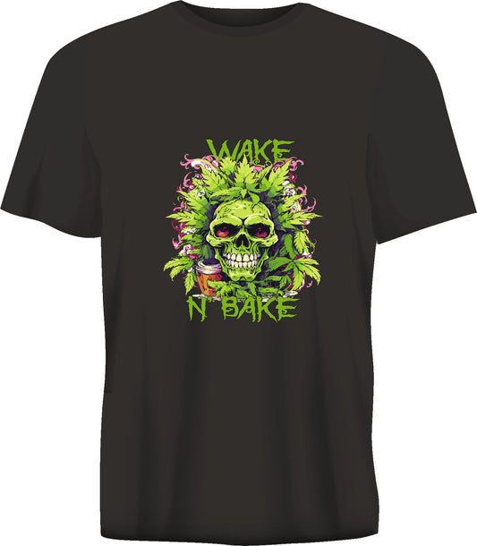 Short sleeve t-shirt WAKE N'BAKE  black TS101