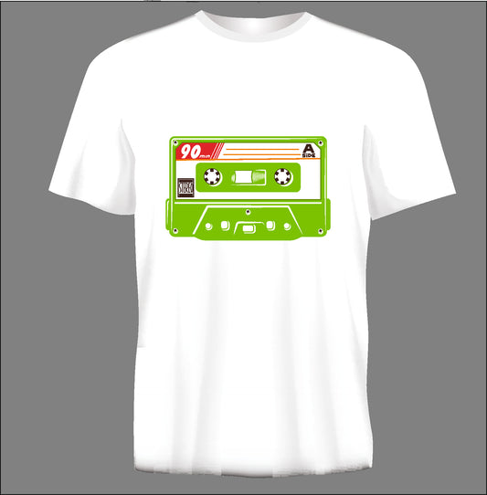 Short sleeve t-shirt CASSETE TAPE   white TS118