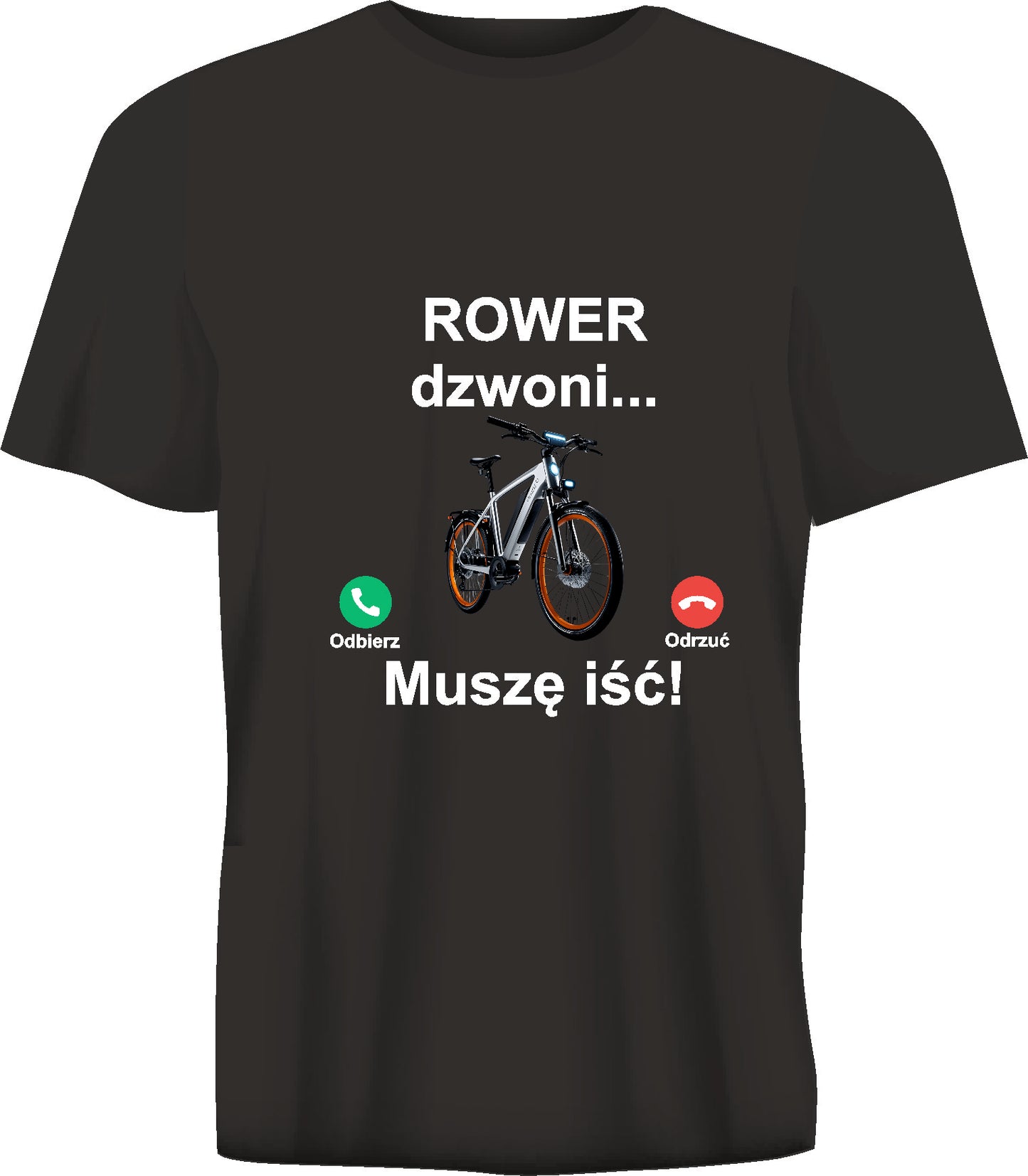 Short sleeve t-shirt ROWER DZWONI black TS159