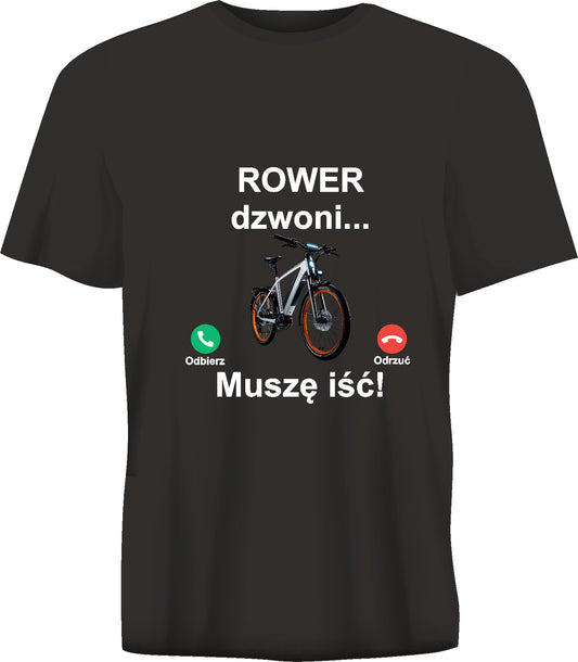 Short sleeve t-shirt ROWER DZWONI black TS159