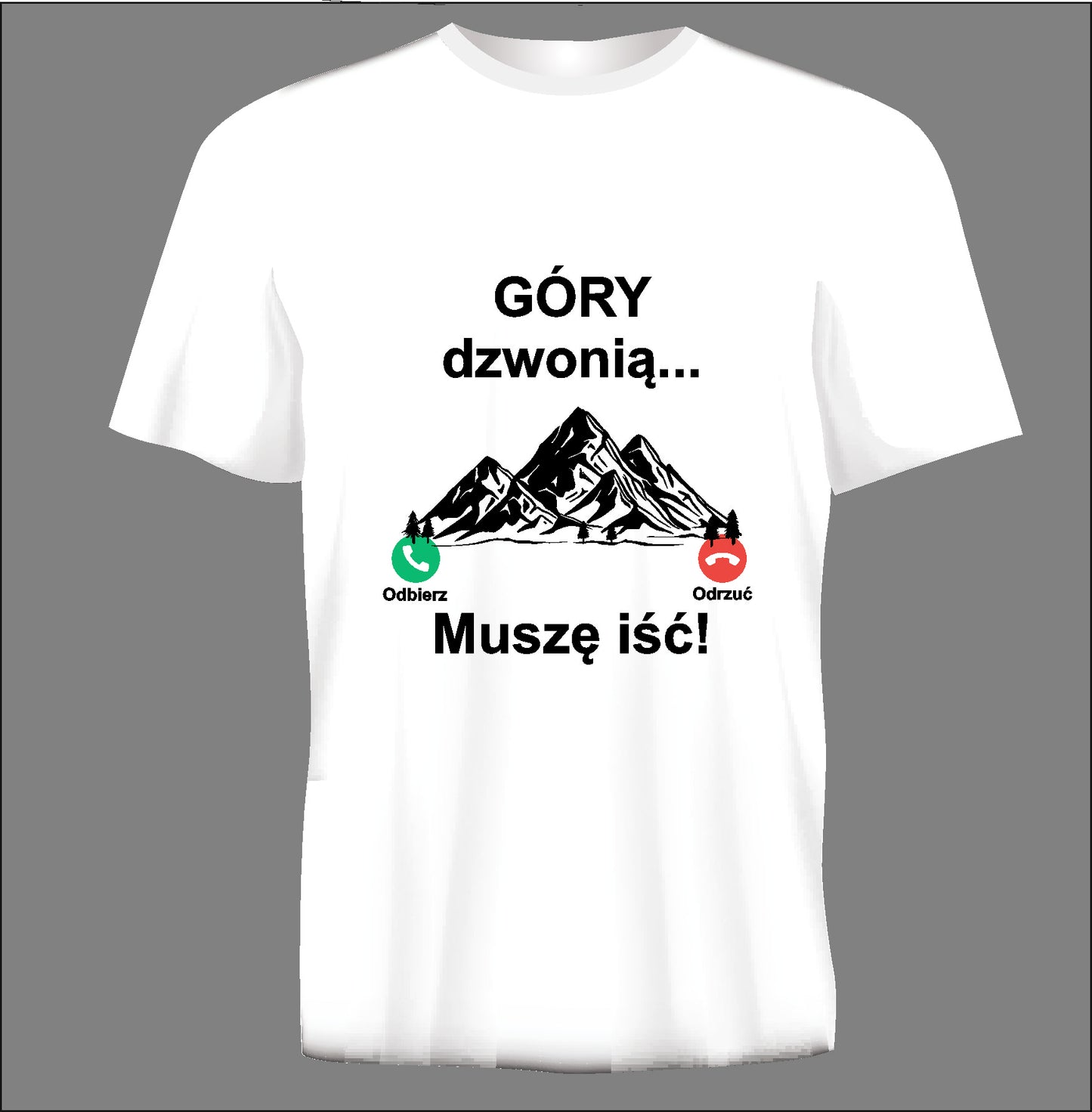 Short sleeve t-shirt GÓRY DZWONIĄ white TS164