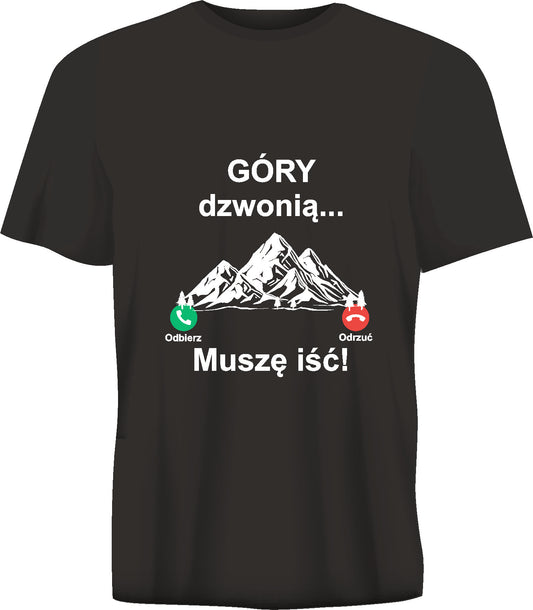 Short sleeve t-shirt GÓRY DZWONIĄ black TS165