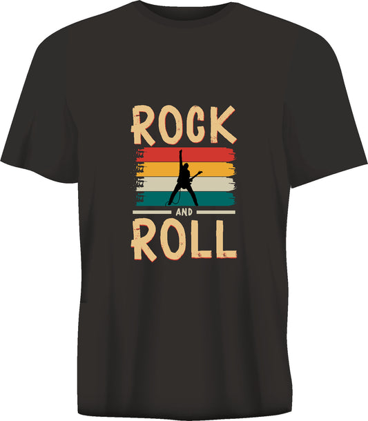 Short sleeve t-shirt ROCK & ROLL black TS192