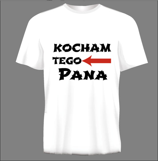 Short sleeve t-shirt KOCHAM TEGO PANA white TS20