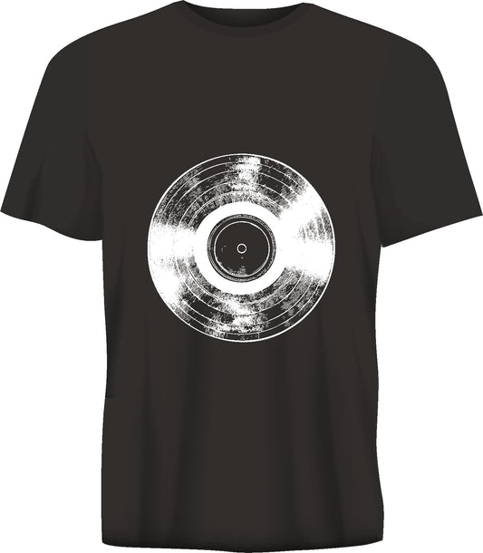 Short sleeve t-shirt  VINYL RECORD black TS215