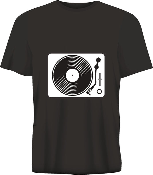 Short sleeve t-shirt  VINYL RECORD PLAYER black TS216