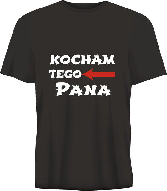 Short sleeve t-shirt KOCHAM TEGO PANA black TS22