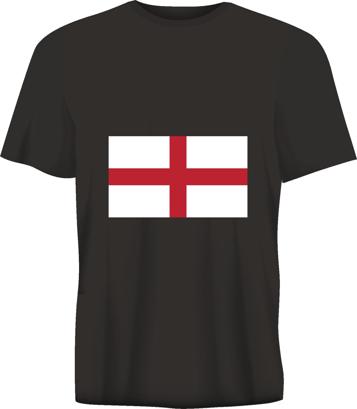 Short sleeve t-shirt FLAG OF ENGLAND  black TS222