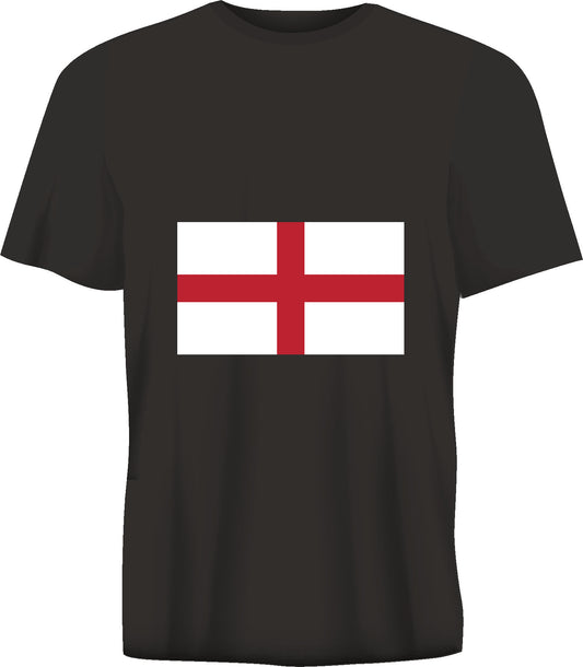 Short sleeve t-shirt FLAG OF ENGLAND  black TS222