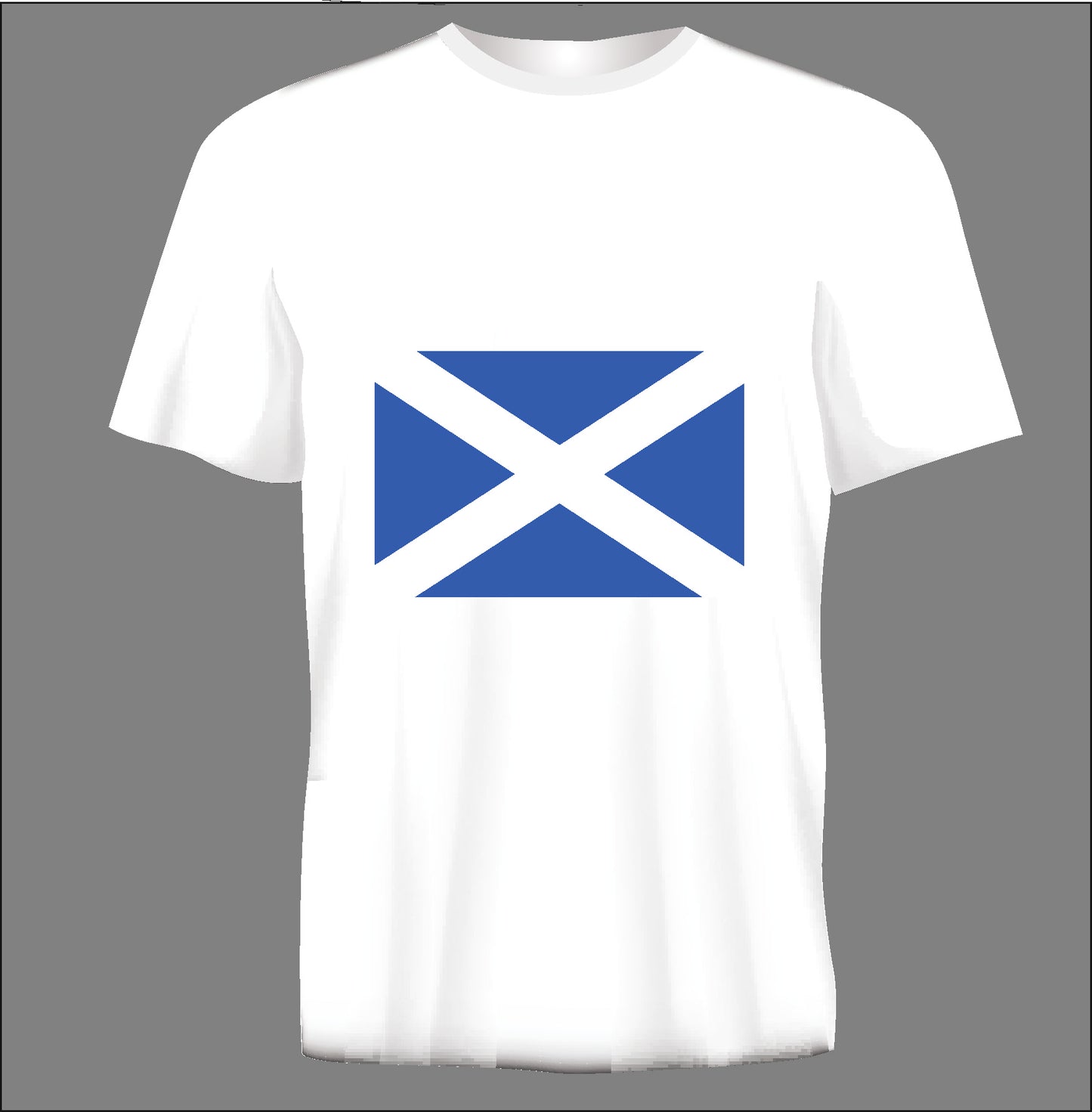 Short sleeve t-shirt SCOTLAND FLAG white TS225