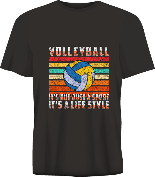 Short sleeve t-shirt VOLLEYBALL IT'S NOT JUST A SPORT...  black TS227