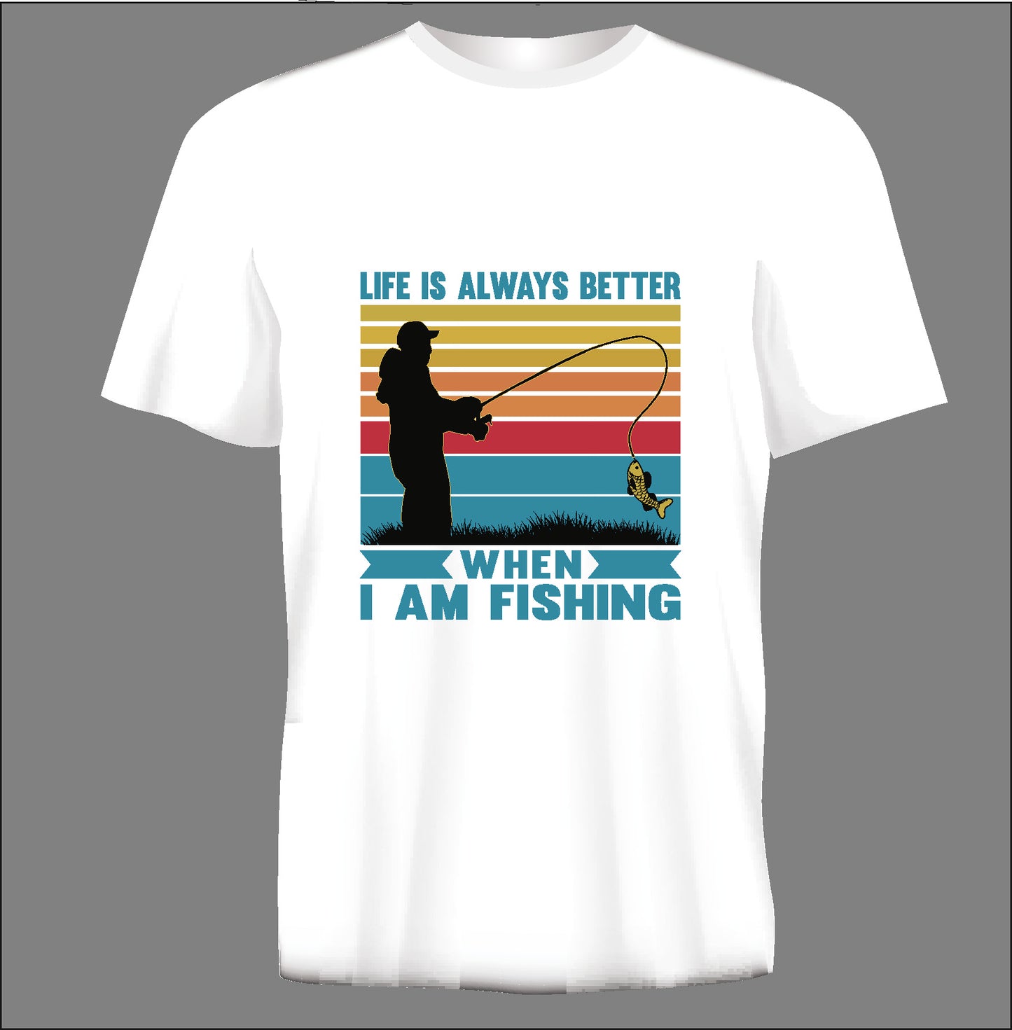 Short sleeve t-shirt LIFE IS ALWAYS BETTER white TS27