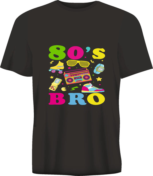 Short sleeve t-shirt 80'S BRO black TS271