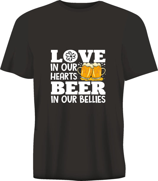 Short sleeve t-shirt TS283 LOVE IN OUR HEARTS ... black