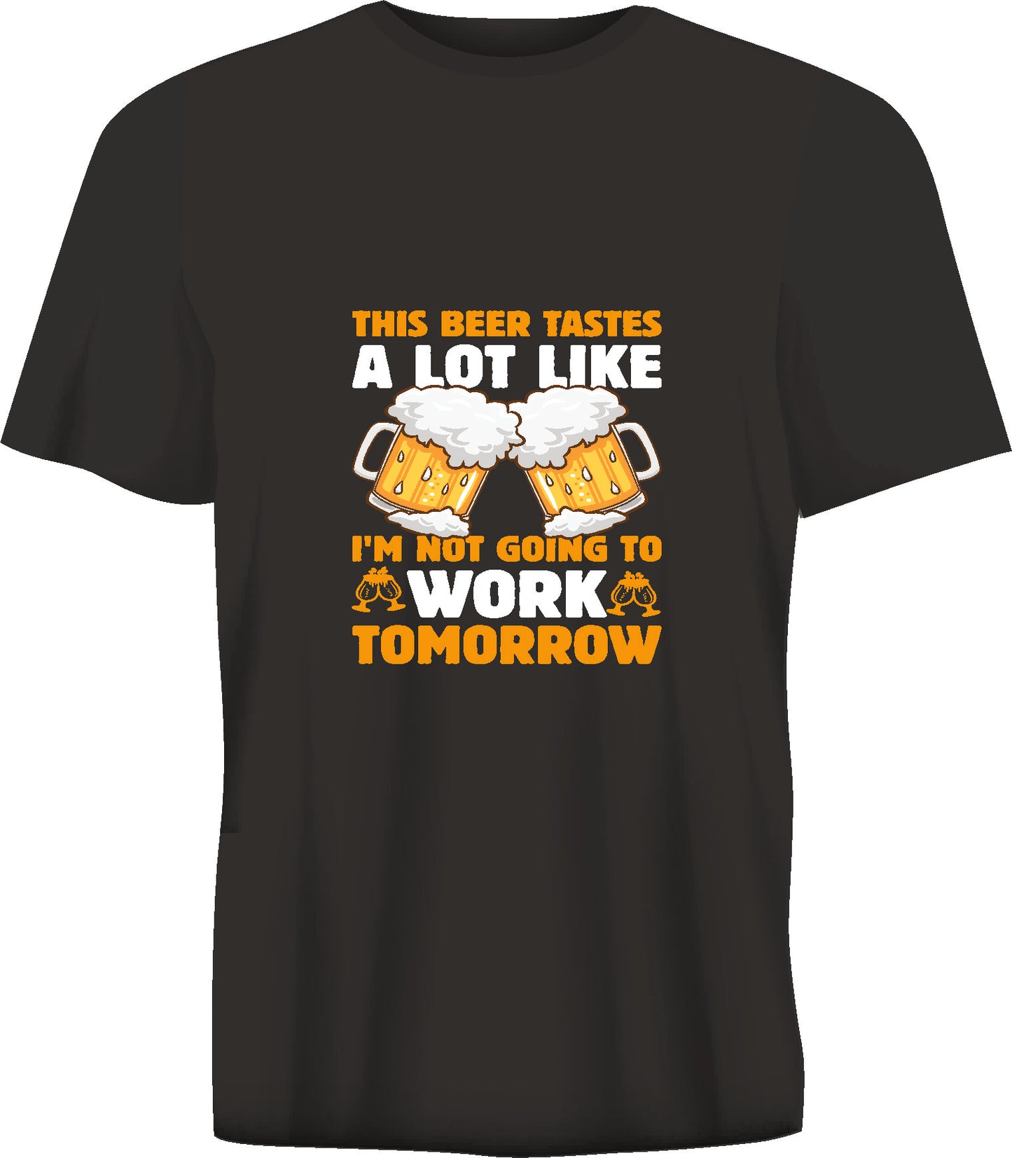 Short sleeve t-shirt TS285  THIS BEER TASTES LIKE.... black