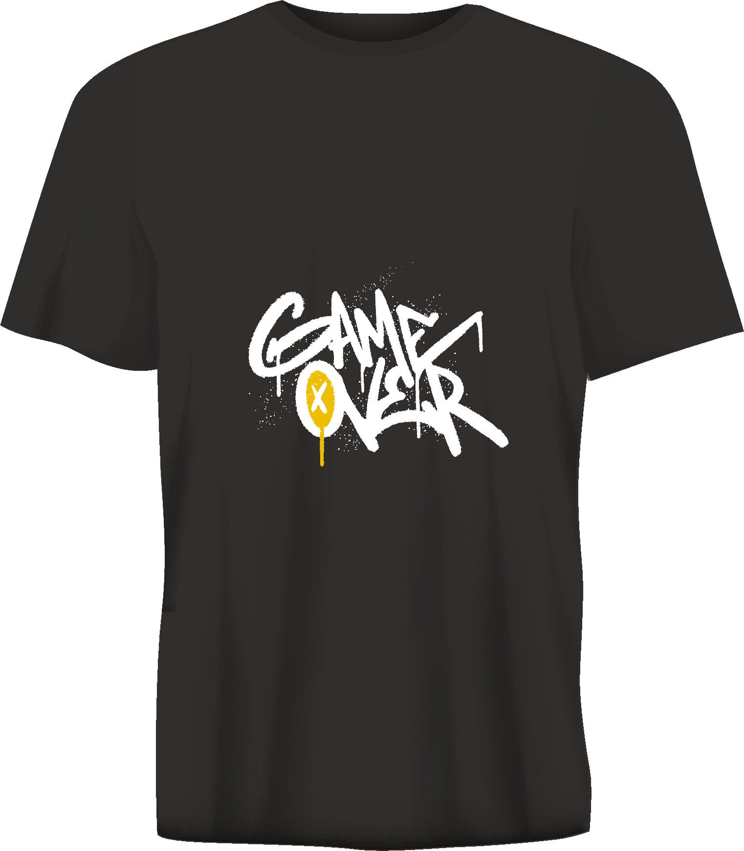 Short sleeve t-shirt TS313 GAME OVER black