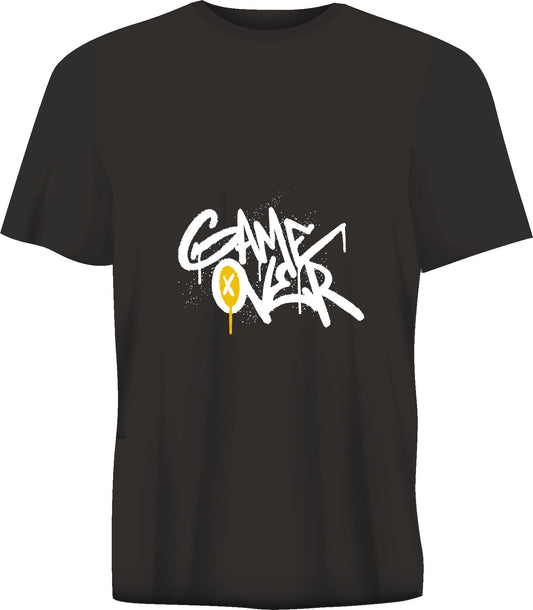 Short sleeve t-shirt TS313 GAME OVER black