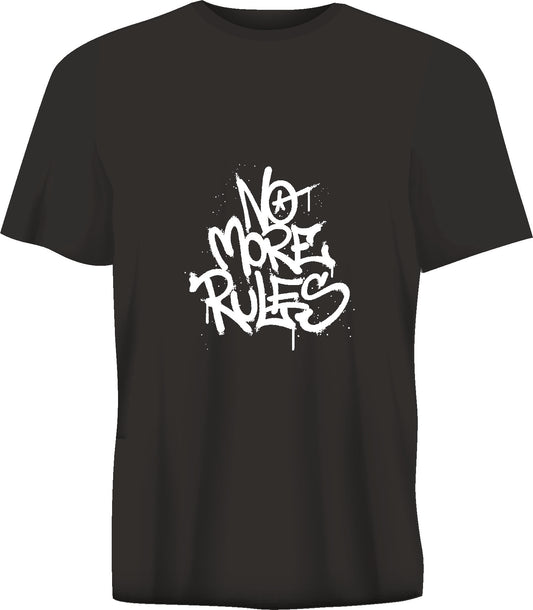 Short sleeve t-shirt TS321 NO MORE RULES black