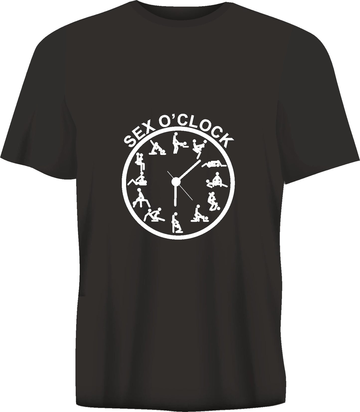 Short sleeve t-shirt TS331 SEX O'CLOCK  black