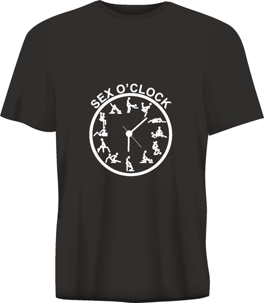 Short sleeve t-shirt TS331 SEX O'CLOCK  black