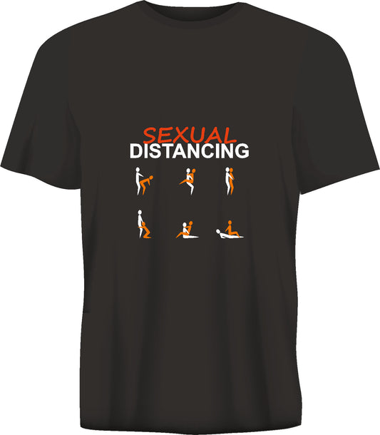 Short sleeve t-shirt TS332 SEXUAL  DISTANCING  black