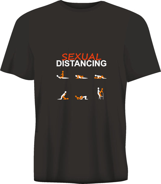 Short sleeve t-shirt TS333 SEXUAL  DISTANCING  black
