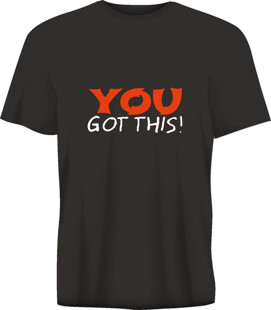 Short sleeve t-shirt TS346 YOU GOT THIS!  black