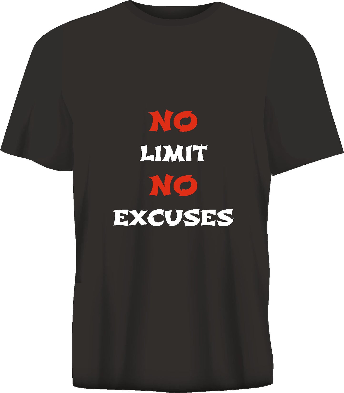 Short sleeve t-shirt TS350 NO LINIT NO EXCUSES  black