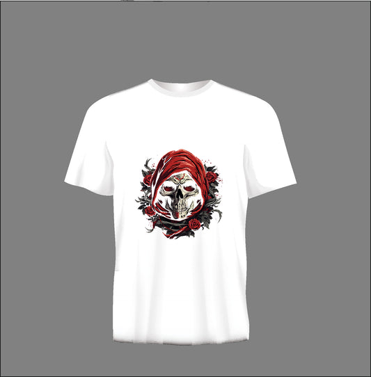 Short sleeve t-shirt TS366 SKULL  white
