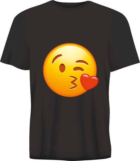 Short sleeve t-shirt  EMOJI black TS49