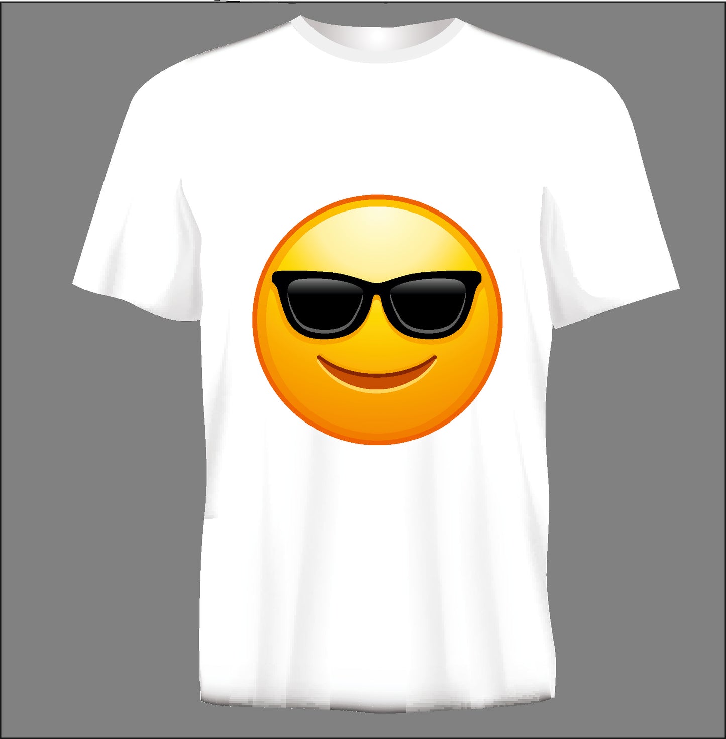 Short sleeve t-shirt  EMOJI white TS50