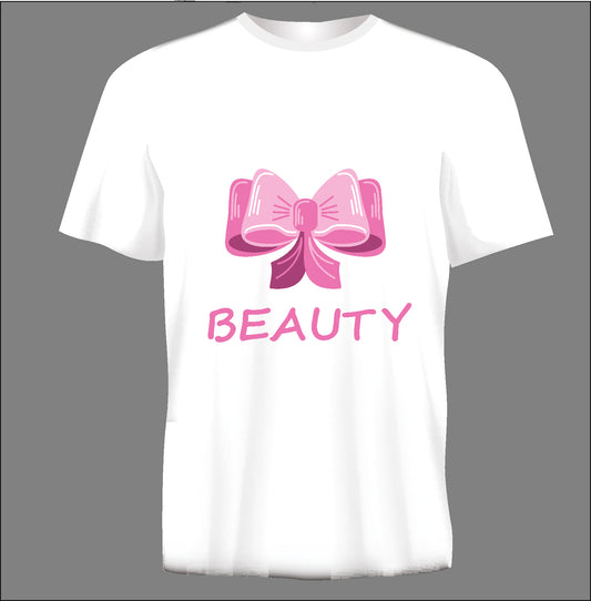 Short sleeve t-shirt  BEAUTY white TS76