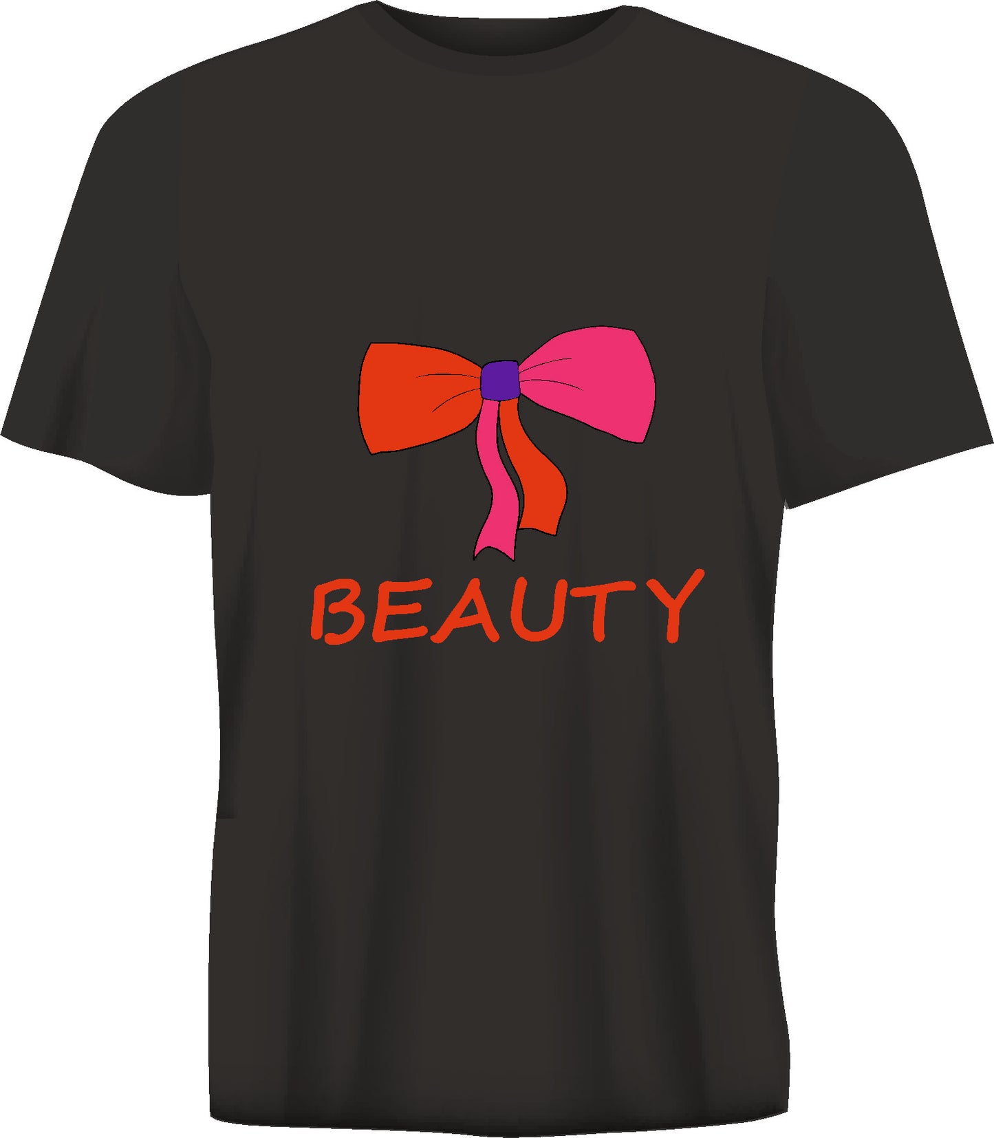 Short sleeve t-shirt  BEAUTY black TS79