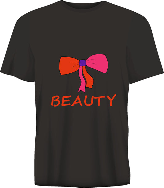 Short sleeve t-shirt  BEAUTY black TS79